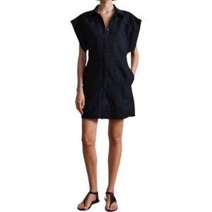 APIECE APART Rhodora Linen Cotton Mini Dress Size 2